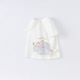 Dave&Bella Toddler Girls/Boys Summer Cartoon Print T-Shirts