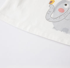Dave & Bella Summer Kids Cartoon Print T-Shirt