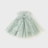 Dave&Bella Toddler Girls Summer Noble Sequin Flower Fluffy Princess Party Tulle Dress