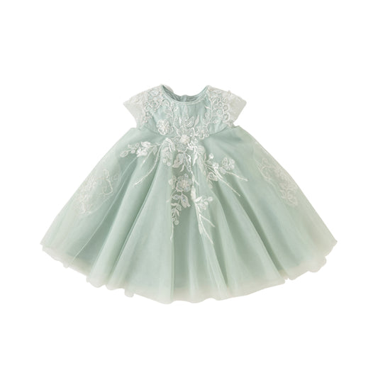 Dave&Bella Toddler Girls Summer Noble Sequin Flower Fluffy Princess Party Dress