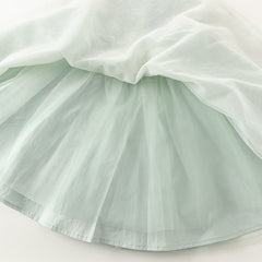 Dave&Bella Toddler Girls Summer Noble Sequin Flower Fluffy Princess Party Dress