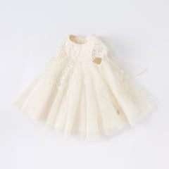 Dave&Bella Toddler Girls Summer Noble Sequin Flower Fluffy Princess Party Dress