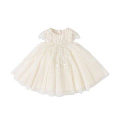 Dave&Bella Toddler Girls Summer Noble Sequin Flower Fluffy Princess Party Dress