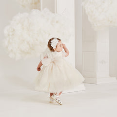 Dave&Bella Toddler Girls Summer Noble Sequin Flower Fluffy Princess Party Dress