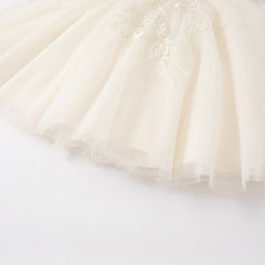 Dave&Bella Toddler Girls Summer Noble Sequin Flower Fluffy Princess Party Dress