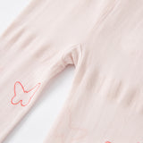 Dave&Bella Toddler Girls Summer Pink Print Footed Tights Leggings