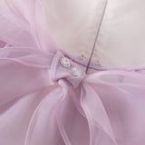 Dave&Bella Kids Girls Summer Grey Purple Sleeveless Luxury Tutu Princess Tulle Dress