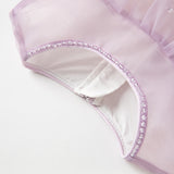 Dave&Bella Kids Girls Summer Grey Purple Sleeveless Luxury Tutu Princess Tulle Dress