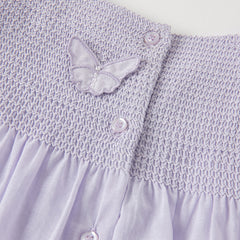 Dave&Bella Girls Summer Cotton Light Purple Butterfly Sleeveless Princess Dress