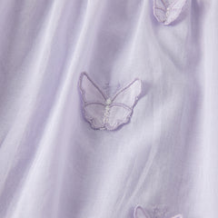 Dave&Bella Girls Summer Cotton Light Purple Butterfly Sleeveless Princess Dress
