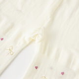 Dave&Bella Toddler Girls Summer Beige Butterfly Footed Tights Leggings