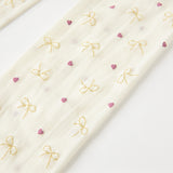 Dave&Bella Toddler Girls Summer Beige Butterfly Footed Tights Leggings