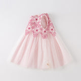Dave&Bella Toddler Girls Summer Purple Sleeveless Mesh Birthday Party Dress