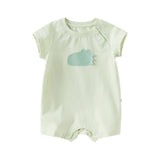 Dave&Bella Baby Girls/Boys Summer Cute Multi-color Short-sleeved Loose Rompers
