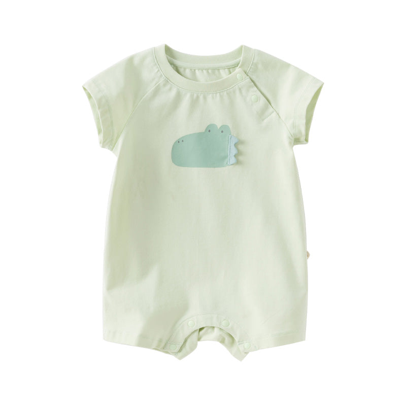 Dave&Bella Baby Girls/Boys Summer Cute Multi-color Short-sleeved Loose Rompers