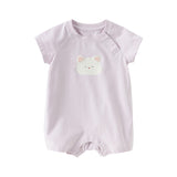 Dave&Bella Baby Girls/Boys Summer Cute Multi-color Short-sleeved Loose Rompers