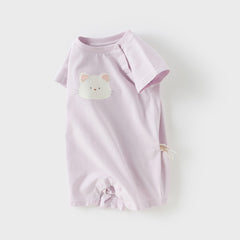 Dave&Bella Baby Girls/Boys Summer Cute Multi-color Short-sleeved Loose Rompers