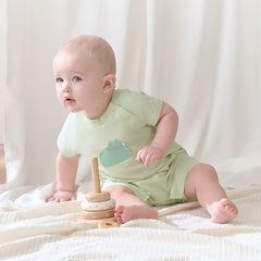 Dave&Bella Baby Girls/Boys Summer Cute Multi-color Short-sleeved Loose Rompers