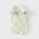 Dave&Bella Baby Girls/Boys Summer Cute Multi-color Short-sleeved Loose Rompers