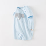 Dave&Bella Baby Girls/Boys Summer Cute Multi-color Short-sleeved Loose Rompers