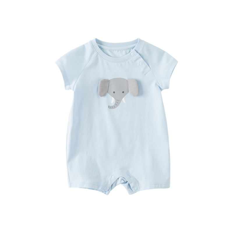 Dave&Bella Baby Girls/Boys Summer Cute Multi-color Short-sleeved Loose Rompers
