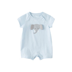 Dave&Bella Baby Girls/Boys Summer Cute Multi-color Short-sleeved Loose Rompers