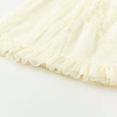 Dave&Bella Girls Summer Moonlight Yellow Mesh Noble Elegant Princess Dress