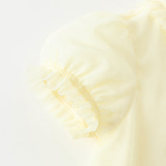 Dave&Bella Girls Summer Moonlight Yellow Mesh Noble Elegant Princess Dress