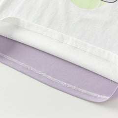 Dave&Bella Toddler Boys Summer Blue/Purple Outdoor Soft Moisture-wicking Outfit Sets