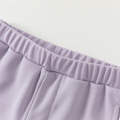 Dave&Bella Toddler Boys Summer Blue/Purple Outdoor Soft Moisture-wicking Outfit Sets