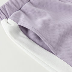 Dave&Bella Toddler Boys Summer Blue/Purple Outdoor Soft Moisture-wicking Outfit Sets