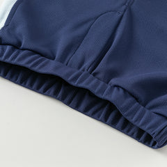 Dave&Bella Toddler Boys Summer Blue/Purple Outdoor Soft Moisture-wicking Outfit Sets