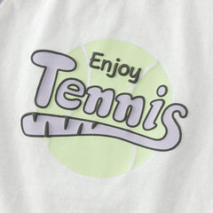 Dave&Bella Toddler Boys Summer Blue/Purple Outdoor Soft Moisture-wicking Outfit Sets