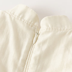 Dave&Bella Toddler Girls Summer Flower Embroidery Chinese-style Mesh Dress(wallet bag)