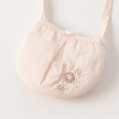 Dave&Bella Toddler Girls Summer Flower Embroidery Chinese-style Mesh Dress(wallet bag)