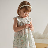 Dave&Bella Summer Toddler Girls Sleeveless Floral Princess Dress