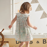 Dave&Bella Summer Toddler Girls Sleeveless Floral Princess Dress