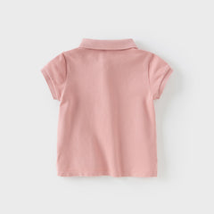 Dave&Bella Girl Summer Cotton Outdoor Polo T-Shirt