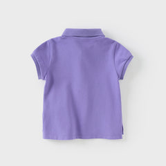 Dave&Bella Girl Summer Cotton Outdoor Polo T-Shirt