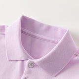 Dave&Bella Kids Girl Summer Purple/Pink Cotton Outdoor Polos