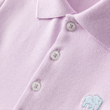 Dave&Bella Kids Girl Summer Purple/Pink Cotton Outdoor Polos