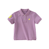 Dave&Bella Kids Boys Summer Multi-color Soft Cotton Classic Short Sleeve Polos