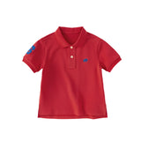 Dave&Bella Kids Boys Summer Multi-color Soft Cotton Classic Short Sleeve Polos