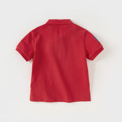 Dave&Bella Boys Summer Cotton Classic  Polo T-Shirt with 7 Color Choices