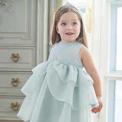 Dave Bella Girl's Princess Mesh Sleeveless Dress