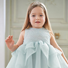 Dave Bella Girl's Princess Mesh Sleeveless Dress