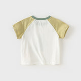 Dave&Bella Toddler Girls/Boys Summer Cotton Cartoon Print Casual T-shirt Top