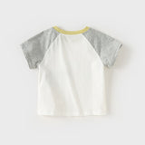 Dave&Bella Toddler Girls/Boys Summer Cotton Cartoon Print Casual T-shirt Top