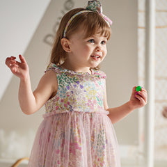 Summer Sleeveless Floral Princess Dress