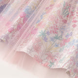 Dave&Bella Girls Summer Sleeveless Floral Sleeveless Princess Dress
